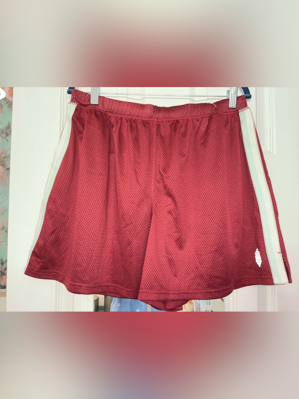 Free People Movement red mesh shorts NWT